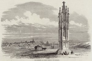 La fileuse au croix, Vienne au loin - English School